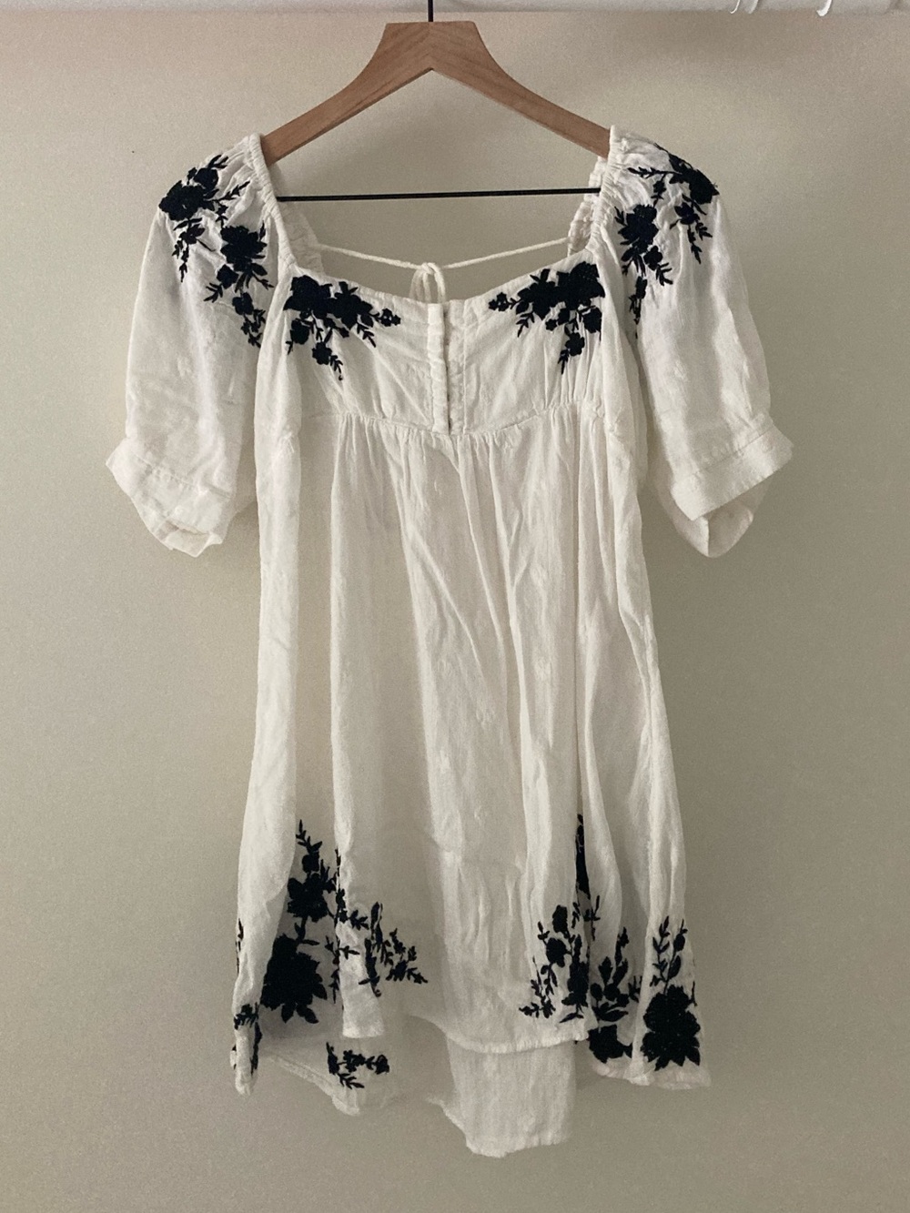 Free People Embroidered mini dress